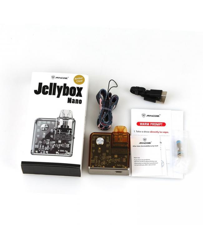 Rincoe Jellybox Nano Pod Kit 1000mAh Includes